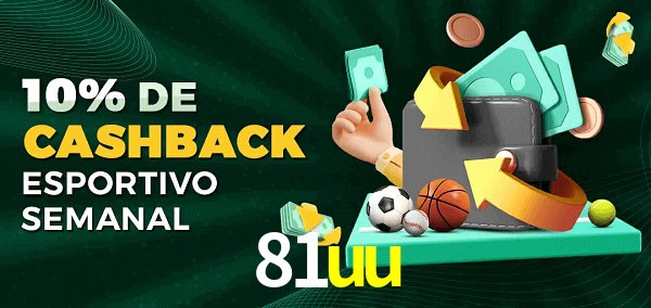 10% de bônus de cashback na 81uu